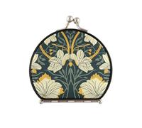 siphylline William Morris Miroir de maquillage grossissant double face avec fleur Jaune foncé