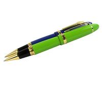 Sipliv 2PCS Jinhao grand gros stylo à bille 159, garniture en or, bleu et vert