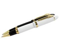 Sipliv 2PCS Jinhao grand stylo à billeball 159, garniture en or, noir et blanc