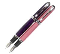 Sipliv 2pcs Jinhao X750 stylo plume en 2 couleurs, violet et rose