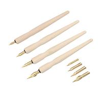 SIPLIV stylo plongeur manga professionnel en bois avec 4 crayons kit de dessin dessin animé manga dessin dessin animé - 4 pcs