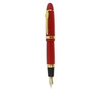 Sipliv Stylo plume Jinhao 159, plume 18KGP moyenne, garniture en or, rouge