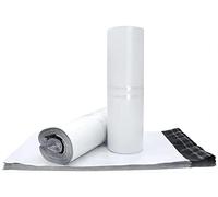 Sipobuy 100 PIÈCES Envoi Postal Express Sacs, PE Matériel Joint Pack Poste D'emballage Sacs De Courrier Enveloppes Expéditeurs, étanche Et Résistant à L'humidité (White, 35x45cm / 14x18in)