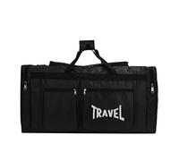 Sipobuy 100L Sac Molleton Polochon De Voyage Pliable, Sac De Sport, Compartiment à Chaussures, Léger Et Imperméable, Grande Capacité, Unisexe (Noir)