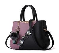 Sipobuy Femmes Sac À Main Top Poignée Élégant Bandoulière Classique Dames Violet