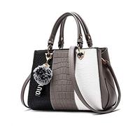 Sipobuy Vague De Femmes Sacs À Main Messenger Sac Dames Élégant Épaule Femmes Sac Fourre-Tout pour Les Femmes (Grey)