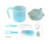 Sippy Tasses pour adultes - Tasse Dysphagia pour soupe de bouillie, bouteille de paille légère renversée pour éviter l'étouffement pour manger des personnes âgées après l'accouchement, avaler les
