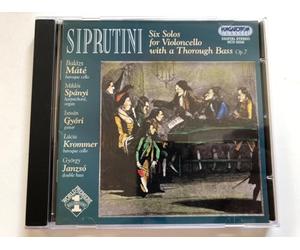 Siprutini - Six Solos pour Violoncelle Et Basse Continue OP. 7