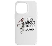 Sips About to Go Down Wine Retirement Party Life Sip Happens Coque pour iPhone 14 Pro Max