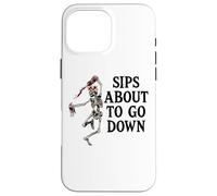 Sips About to Go Down Wine Retirement Party Life Sip Happens Coque pour iPhone 16 Pro Max