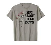 Sips About to Go Down Wine Retirement Party Life Sip Happens T-Shirt