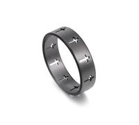 SIPURIS Bague en forme de croix pour homme et femme - Bague en acier inoxydable Bague de prière du Seigneur Bague d'anxiété religieuse Bague de mariage empilable 13, Aucune pierre précieuse