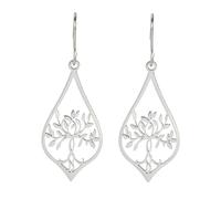 SIPURIS Boucles d'oreilles arbre de vie vintage en acier inoxydable creux pour femme Arbre de Fowler Bijoux tendance Cadeaux d'anniversaire, 0.63*1.28inch, Acier inoxydable, Pas de gemme