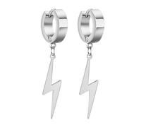 SIPURIS Boucles d'oreilles éclair pour hommes et femmes, Boucles d'oreilles fermées délicates Accessoires éclair, Acier inoxydable