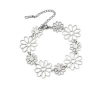 SIPURIS Bracelet bohème marguerite tournesol pour femme - Cadeau pour maman, sœur, amie, 13.4* 13.4mm/0.53* 0.53inch, Pas de gemme