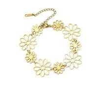 SIPURIS Bracelet bohème marguerite tournesol pour femme - Cadeau pour maman, sœur, amie, 13.4* 13.4mm/0.53* 0.53inch, Pas de gemme