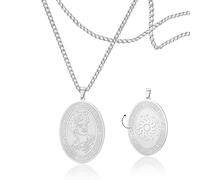 SIPURIS Collier avec amulette du dieu du soleil Apollo - Mythologie grecque - Accessoires viking nordiques pour homme, 1.02*1.46in, Acier inoxydable, Pas de gemme