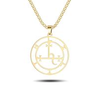 SIPURIS Collier avec pendentif représentant le sceau de l'archange Michael Saday Athanatos Sabaoth ancien roi de Salomon Saint 7e archange Michael Médaillon Talisman Protection Amulette Bijoux