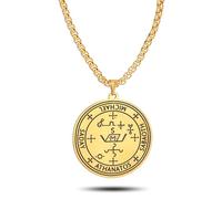 SIPURIS Saday Athanatos Sabaoth Collier Antique Roi Saint 7ème Archange Pendentif Collier Médaillon Talisman Protection Amulette Bijoux pour Homme Femme