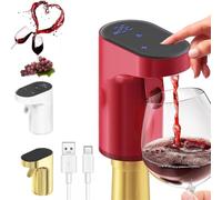 Sipvault - Distributeur intelligent de liqueur, distributeur de boissons à whisky, distributeur intelligent d'alcool, décanteur de vin électrique, quantité réglable pour l'alcool (Red)