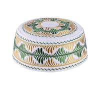 SIQITECH Bonnet de Prière Respirant Musulman Bonnet Brodé pour Garçon Calotte Musulmane Calotte de Prière Plat Chapeau en Polyester Doux Islamique Chapeau Turban Traditionnel pour l'Aïd Ramadan