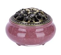 SIQITECH Brûleur d’Encens en Céramique Porte-Encens Classique Zen Encensoir à Charbon avec Couvercle en Porcelaine Décoration de Maison Bureau Exquis pour Yoga Spa Méditation L’Aide au Sommeil