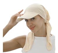 SIQITECH Chapeau Hijab Musulman Bandana Femmes Coton Foulard Casquettes avec Bonnet Intégré pour Femme Châle Islamique Voile pour Baptême Prières Célébrations