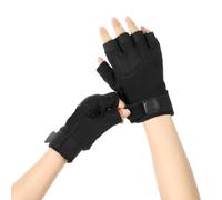 SIQITECH Gants Cyclisme Demi-Doigts Eté Homme Mitaines de VTT Antidérapant Gants de Gym Anti-Choc Respirants Mitaines de Vélo MTB Anti-Dérapage pour Cycliste Musculation Sports Haltérophilie Fitness