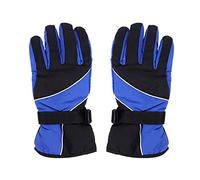 SIQITECH Gants de Ski Coupe-Vent Thermiques Homme Gants Mitaines Epais Imperméables Antidérapants Hiver Gants à Doublure Polaire Moufles Plein-Doigts de Snowboard Moto Cyclisme Chasse