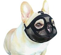 SIQITECH Muselière pour Chien en Nylon Réglable Muselière de Chien Confort Ajustable Respirant Museliere Anti-Aboiements Anti-Morsures Museau de Chien avec Bandeau pour Petits Moyens Grands Chiens