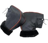 SIQITECH Vélo Guidon Mitaines Réfléchissant Homme Femme Manchons d'hiver Imperméables pour Guidon Vélo Manchons de Moto Gants Coupe Vent Gants de VTT Moto BMX VTC Trottinette Scooter Noir 27 X 30 cm