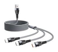 SIQIWO Câble USB C 1.2M, QC 3.0 Câble USB Type C Charge Synchro Ultime Rapide Nylon Tressé Chargeur 3 USB C Connecteur pour Série iPhone 17/16/15, Samsung Galaxy S25 S24, Huawei, Sony, LG, Xiaomi, PS5
