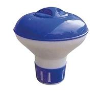 Siqua Mini Distributeur de Chlore Flottant pour Petites Piscines, Doseur Automatique Réglable pour Pastilles 20 g, Entretien Piscine, Spa et Jacuzzi, PVC Durable