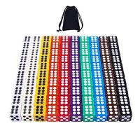 SIQUK 100 Pièces Dés 6 Faces (Carré, Couleur Unie)