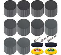 SIQUK 200 Pièces Disques de Ponçage 75mm Disques Abrasifs Ronds Grain 180-5000 Papier de Verre Sec à l'eau Feuilles Abrasives pour Métal Ponceuse Polissage Auto