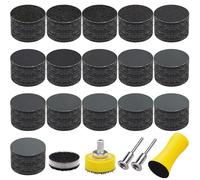 SIQUK 240 Pièces Disques de Ponçage 25mm Disques Abrasif Papier de Verre Sec à L'Eau Feuilles Abrasives Grain 60-10000 pour Bois Métal Miroir Bijoux Polissage