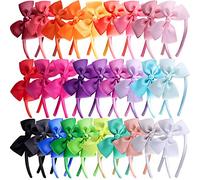 SIQUK 28 Pièces Arc Bandeau avec Noeud, Accessoires Cheveux pour Filles et Femme, 28 Couleurs