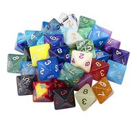 SIQUK 42 Pièces Dés Jeu de Role Polyédriques des 8 Faces Multicolore Dés pour DND RPG avec Pochettes