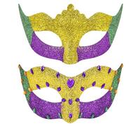 SIQUK Couple Masquerade Masks Set Venetian Party Mask Costume Mask