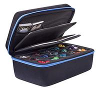 SIQUK Etui à Dés Boîte de Rangement pour Dés et Double Plateau Amovible à Fentes Grande Capacité pour 30 Ensembles de Dés Convient aux Donjons et Dragons et Autres Jeux de Table RPG