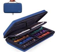 SIQUK Étui à Dés Boîte de Rangement pour Dés Jeu de Role avec Poignée pour DND Dés RPG et Jeux de Table, Bleu Pur