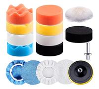 SIQUK Lot de 16 tampons de polissage en mousse de 7,6 cm pour ponceuse