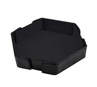 SIQUK Magnétique Piste de Dés Hexagonal Plateau à Dés Pliable Dice Tray pour DND RPG Jeux de Table, Noir
