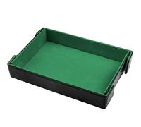 SIQUK Plateau de Dés Magnétique Piste de Dés Pliable Rectangulaire Dice Tray pour DND RPG Jeux de Table, Vert