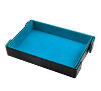 SIQUK Plateau de Dés Magnétique Piste de Dés Pliable Rectangulaire Dice Tray pour DND RPG Jeux de Table, Bleu Ciel