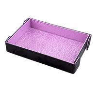 SIQUK Plateau de Dés Magnétique Piste de Dés Pliable Rectangulaire Dice Tray pour DND RPG Jeux de Table, Échelle Violette