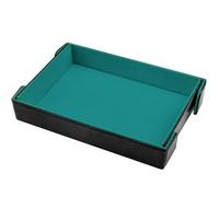 SIQUK Plateau de Dés Magnétique Piste de Dés Pliable Rectangulaire Dice Tray pour DND RPG Jeux de Table, Cyan