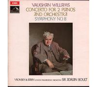 Sir Adrian Boult - Vaughan Williams: Symphony # 8 and Concerto for two pianos - 1969 EMI LP.