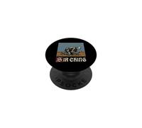 Sir Ching Cherche Un mème médiéval Amusant de la Renaissance PopSockets PopGrip Adhésif