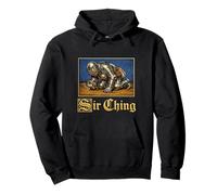 Sir Ching Cherche Une Blague médiévale Amusante sur Brainrot de la génération Z Sweat à Capuche